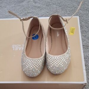 Glitter Ballet Flats - Silver
